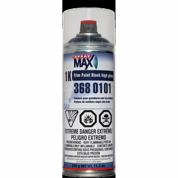 Spraymax Trim Paint, Satin Black SPM-3680102